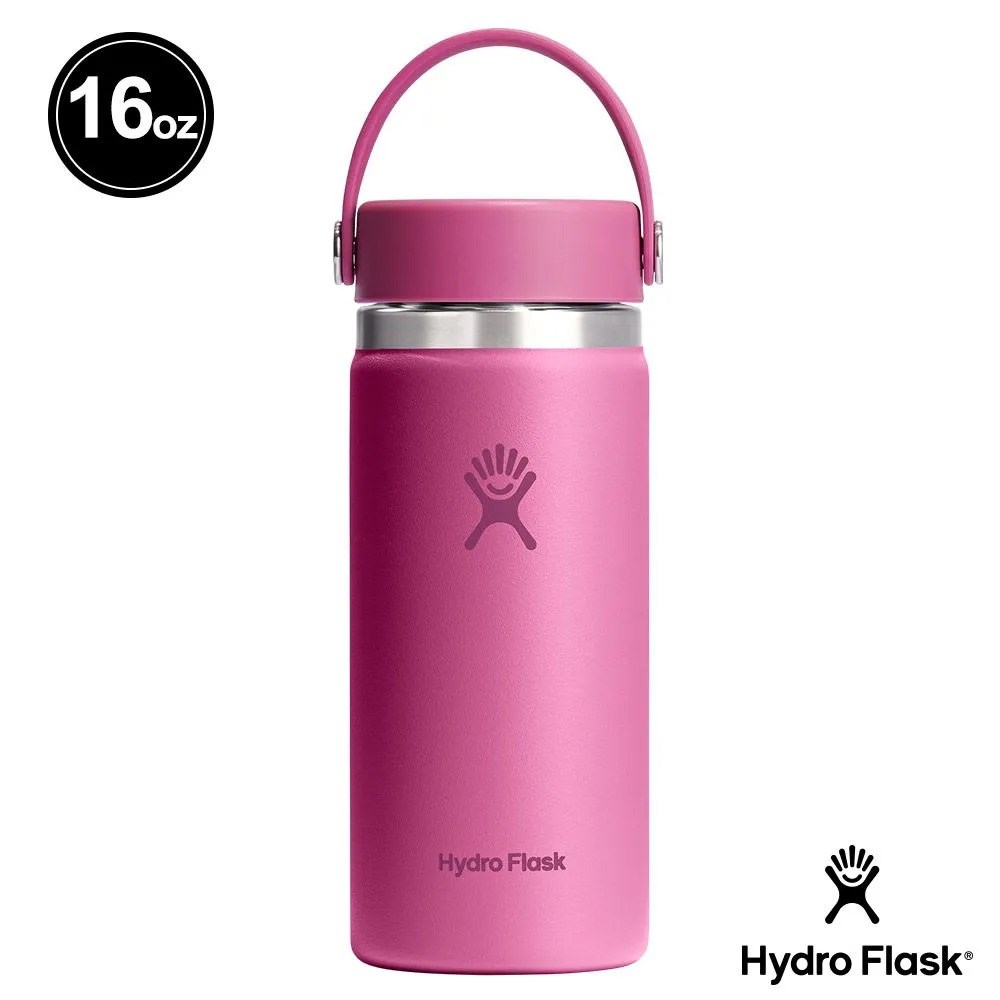 Hydro Flask 16oz/473ml 寬口提環保溫瓶 珊瑚礁紅 保冷 保溫瓶 水壺 登山 露營