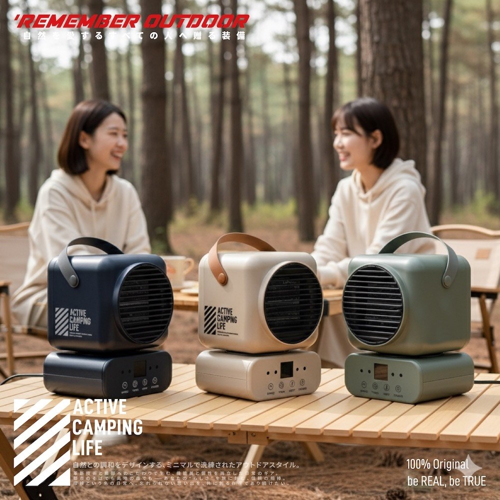 樂活不露 坦克電暖器 HT-609 軍綠/黑/沙 擺頭款 保暖 露營 首批贈收納袋