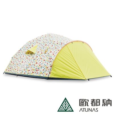 ATUNAS 歐都納 4-5人前延伸雙門快速帳 A2TECC02 露營帳篷 快速帳篷 帳篷 露營