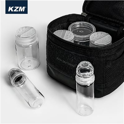 KAZMI KZM 工業風調味罐組含收納袋 調味罐 收納袋 露營 收納