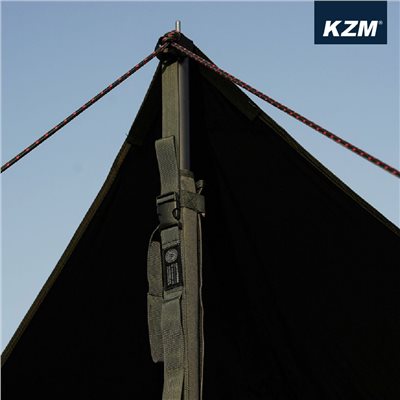 KAZMI KZM 工業風掛物營柱套 軍綠 營柱 收納袋 露營 收納套