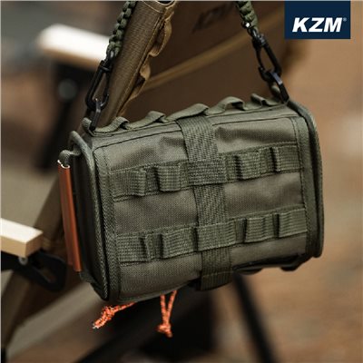KAZMI KZM 工業風濕巾收納套 軍綠 濕紙巾 收納袋 露營 收納