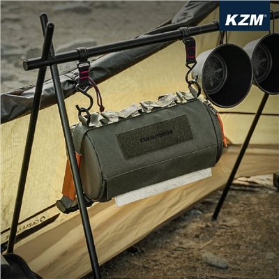 KAZMI KZM 工業風餐巾紙收納套 軍綠 餐巾紙 收納袋 露營 收納