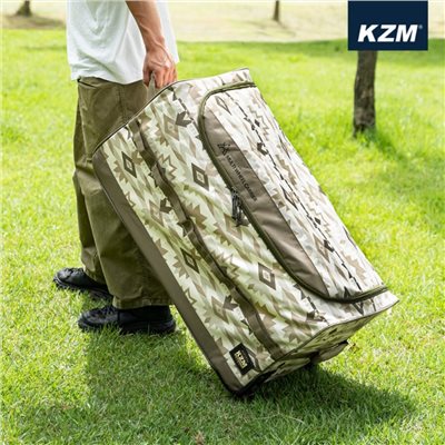 KAZMI KZM 軍事風附輪帳篷萬用收納袋 帳篷收納袋 帳篷拖輪袋 收納袋