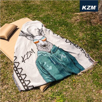 KAZMI KZM 麋鹿先生萬用毯 萬用毯 毯子 麋鹿 被子 薄被 風格毯