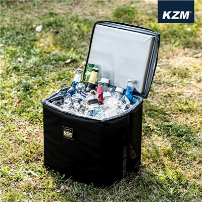 KAZMI KZM 素面個性保冷袋15L 黑色 保冷袋 保冷箱 保冰袋