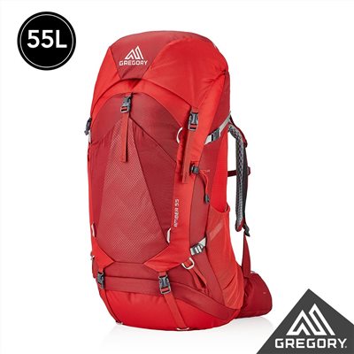 Gregory 女 55L AMBER 登山背包 火鶴紅 GG126869 登山包