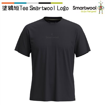 Smartwool 塗鴉短Tee/Smartwool Logo 黑 SW002364001 美麗諾羊毛 T恤