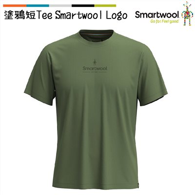 Smartwool 塗鴉短Tee/Smartwool Logo 蕨綠 SW002364N06 美麗諾羊毛 T恤