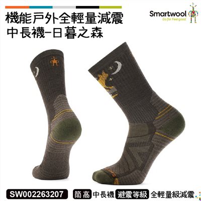Smartwool 機能戶外全輕量減震中長襪-日暮之森 栗子棕 SW002263207 美麗諾 羊毛襪 登山襪