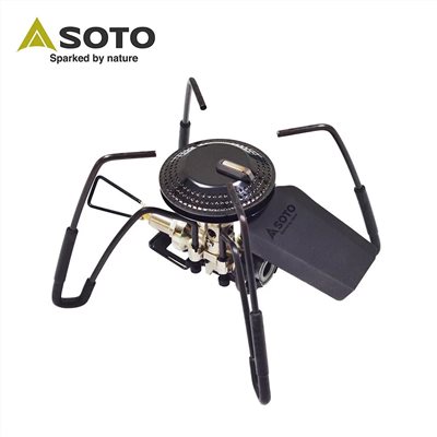 SOTO 穩壓輕便型蜘蛛爐 ST-340BK 黑色款 蜘蛛爐 高山爐 爐子 登山 露營 野炊