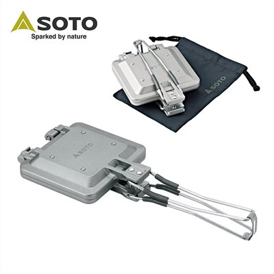 SOTO 折疊式熱壓三明治烤盤/可分離雙面煎盤 ST-952 附收納袋 烤盤 煎盤 露營 野炊