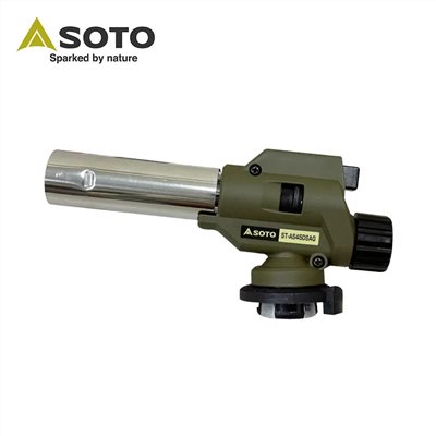SOTO 溫控瓦斯噴槍 台灣限定色 軍綠 ST-AS450SAG 卡式炙燒噴火槍 生火噴燈