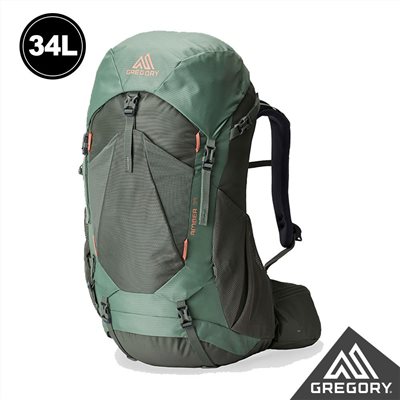 Gregory 女 34L Amber 登山健行背包 地衣綠 GG14384 登山背包 背包