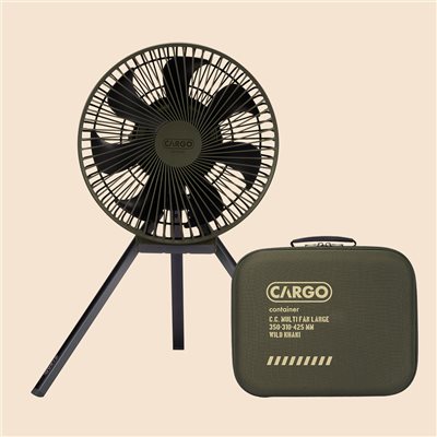 CARGO MULTI FAN 隨行風扇含收納盒 L 軍綠 露營風扇