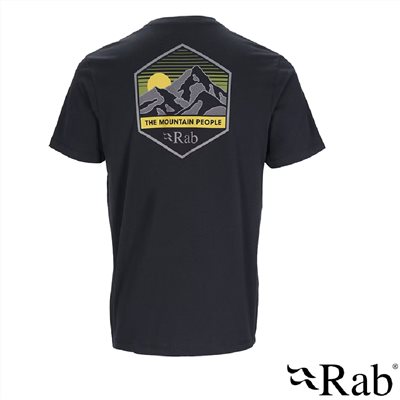 英國 RAB Stance Mountain Peak Tee 透氣短袖有機棉T恤 男款 鯨魚灰 QCB66