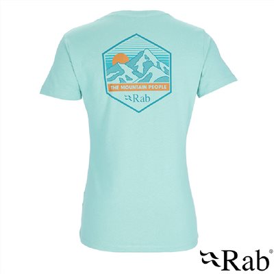 英國 RAB Stance Mountain Peak Tee 透氣短袖有機棉T恤 女款 融冰 QCB67