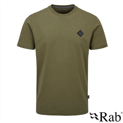 英國 RAB Basecamp Logo Badge Tee 透氣短袖有機棉T恤 男款 淺卡其 QCC09