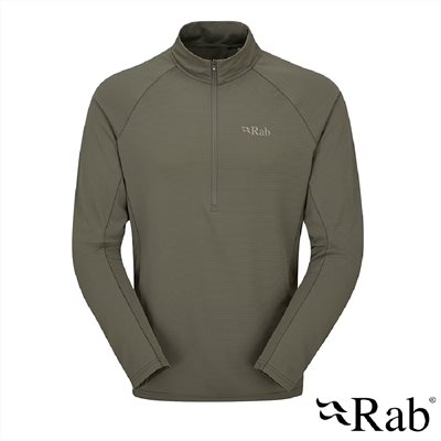 英國 RAB Sonic LS Zip 長袖透氣拉鍊排汗衣 男款 淺卡其 QBL03 排汗衣 衛生衣 運動 登山