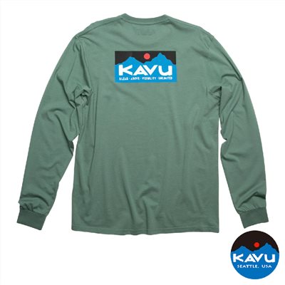 KAVU LS Etch Art 男款 經典長袖恤衫 黑暗森林 K8070 長袖 有機棉 T恤