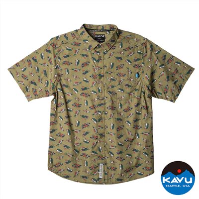 KAVU Festaruski 男款 短袖襯衫 夏日野營 K5036 襯衫 有機棉