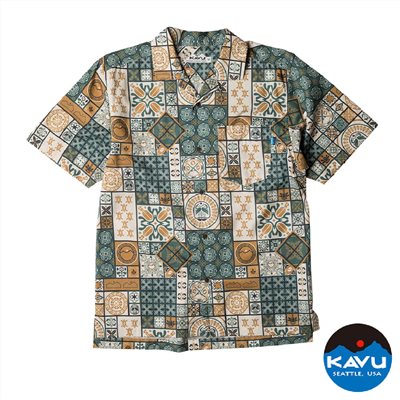 KAVU Bainbridge 男款 有機棉休閒襯衫 花磚翻玩 K5247 襯衫 有機棉