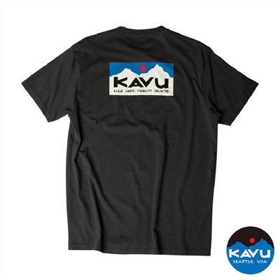 KAVU Klear Above Etch Art 男款 短袖T恤 甘草糖 K847 有機棉