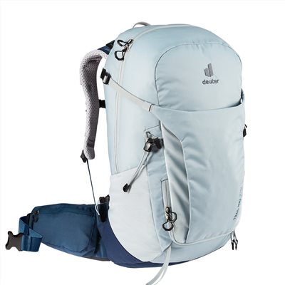Deuter 女 TRAIL 30SL透氣網架背包 3441021 白錫藍 登山包 背包