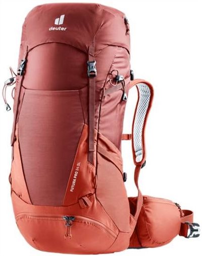Deuter 女 FUTURA PRO 34SL透氣網架背包 3401021 岩漿紅 登山背包 登山包