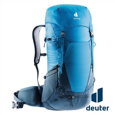 Deuter 男 FUTURA 32L透氣網架背包 3400821 藍 登山背包 登山包