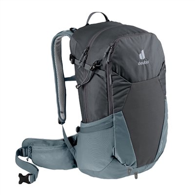 Deuter 男 FUTURA 27L透氣網架背包 3400321 黑水藍 登山背包 登山包