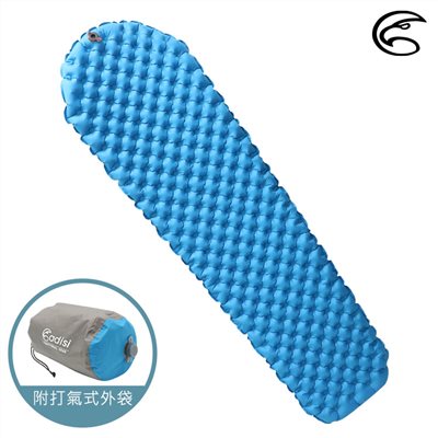 ADISI 蜂巢輕量單層空氣墊 AS7212-204R-1SC 青藍色 R值高達4.3 保暖睡墊 登山