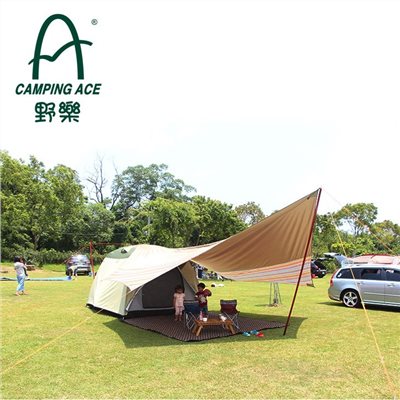 Camping Ace 野樂 達悟藍海蝶型天幕帳 雙層遮光銀膠 蝶型天幕 露營 帳篷