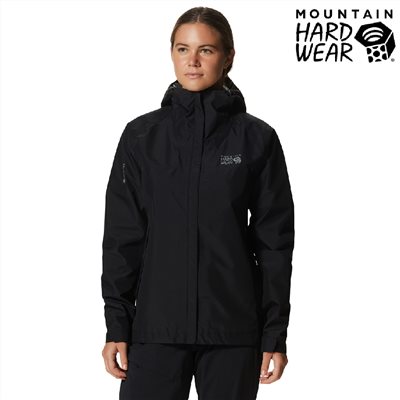 美國 Mountain Hardwear GTX輕量防水連帽外套 女款 黑 1929901 防水外套
