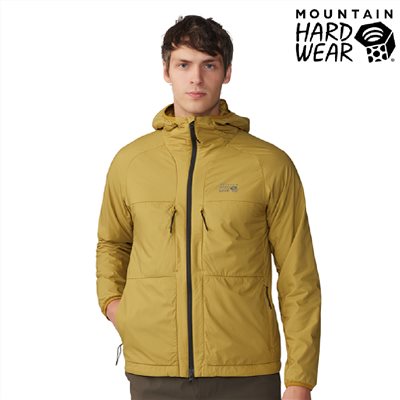 Mountain Hardwear 輕量防風防潑水保暖連帽外套 男款 暗銅黃 1985021 機能外套