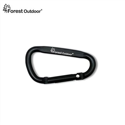 Forest Outdoor 7cm登山D型扣環 消光黑 登山釦 D釦 D型扣環