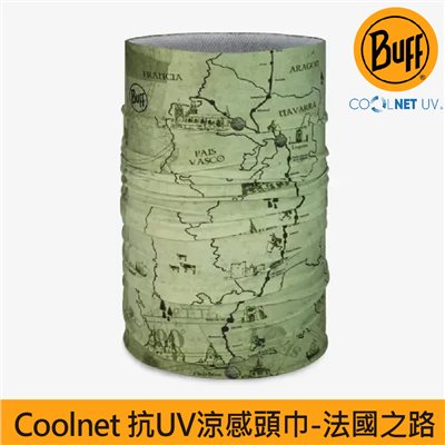 BUFF coolnet抗UV頭巾 法國之路 134425-845 魔術頭巾 夏季吸濕排汗防曬頭巾