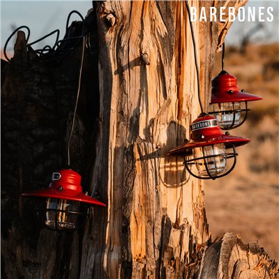 BAREBONES Edison String Lights串連垂吊營燈 三入一組 LIV-267 紅 掛燈 露營燈