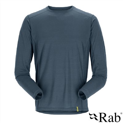 英國 RAB Syncrino Base LS Tee Wmns 羊毛混紡長袖排汗衣 男款 獵戶藍 QBL32 美麗諾羊毛