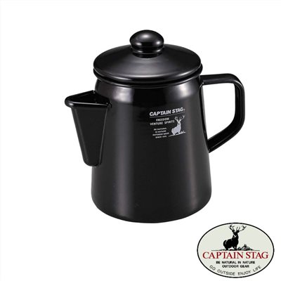 CAPTAIN STAG 鹿牌 黑鹿琺瑯壺 UH-0522 茶壺 煮水壺 1.1L