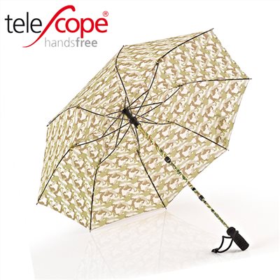 德國 EuroSCHIRM TELESCOPE HANDSFREE 免持健行傘 迷彩 雨傘 登山 露營