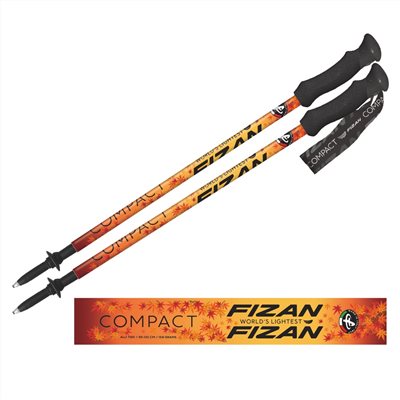 義大利 FIZAN 超輕三節式健行登山杖 楓葉 輕量鋁合金 登山 爬山