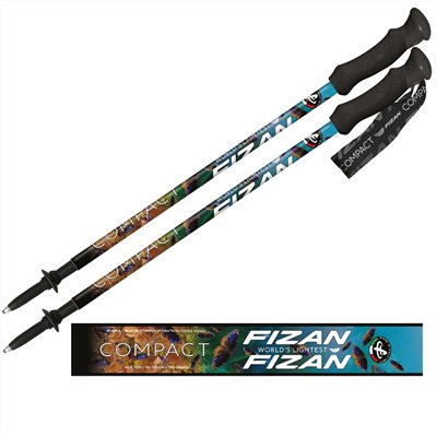 義大利 FIZAN 超輕三節式健行登山杖 紫斑蝶 輕量鋁合金 登山 爬山