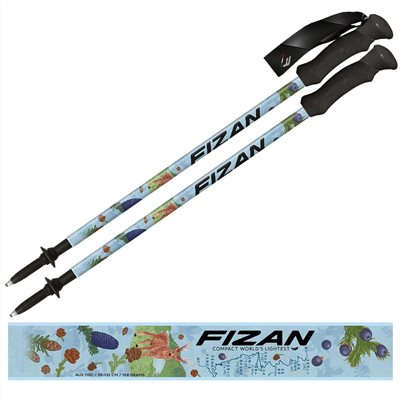 義大利 FIZAN 超輕三節式健行登山杖 能高越古道藍 輕量鋁合金 登山 爬山