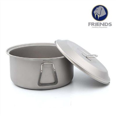 FRIENDS 海獅 鈦湯鍋 TG-618 2500ml 鈦鍋 湯鍋 登山 露營