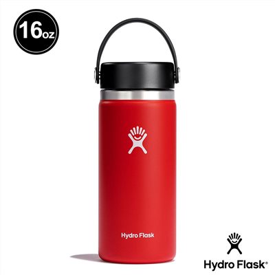 Hydro Flask 16oz/473ml 寬口提環保溫瓶 棗紅色 保冷 保溫瓶 水壺 登山 露營