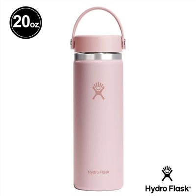 Hydro Flask 20oz/592ml 寬口提環保溫瓶 櫻花粉 保冷 保溫瓶 水壺 登山 露營