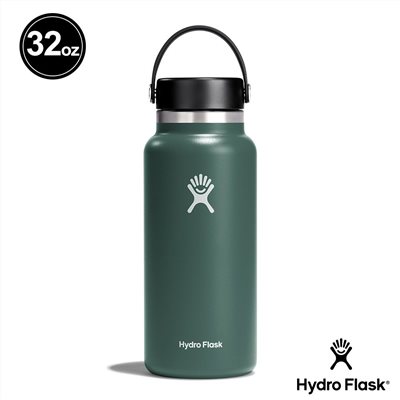 Hydro Flask 32oz/946ml 寬口提環保溫瓶 針葉綠 保冷 保溫瓶 水壺 登山 露營