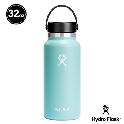 Hydro Flask 32oz/946ml 寬口提環保溫瓶 露水綠 保冷 保溫瓶 水壺 登山 露營