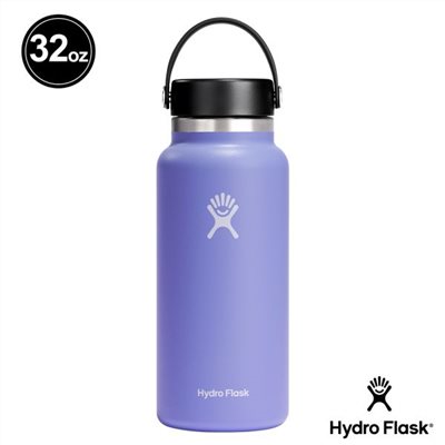 Hydro Flask 32oz/946ml 寬口提環保溫瓶 紫藤花 保冷 保溫瓶 水壺 登山 露營